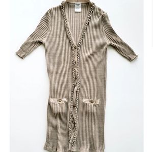 Chanel Ribbed Cardigan / 42 FR